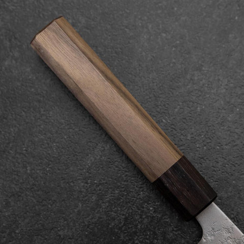 Santoku Silver Steel #3 Nashiji Walnut Handle 165mm