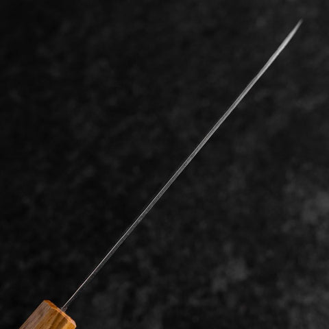 Santoku AUS-10 Nawame Damasco Mango de Roble 165mm