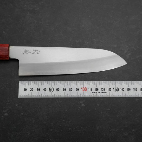 Santoku Silver Steel #3 Polished Walnut Handle 165mm