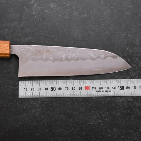 Santoku Sweden Stainless Steel Nashiji Washi Oak Handle 165mm