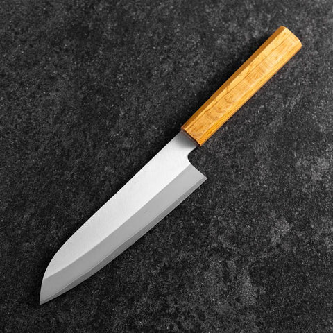 Santoku VG-1 Kasumi Oak Handle 180mm