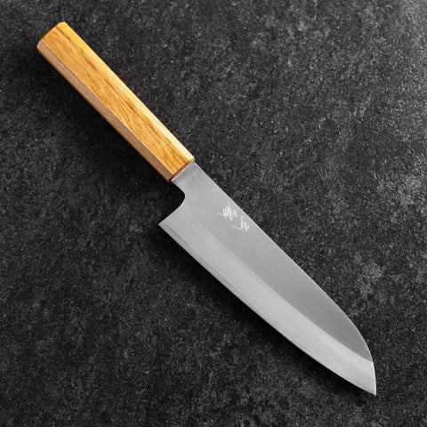 Santoku VG-1 Kasumi Oak Handle 180mm