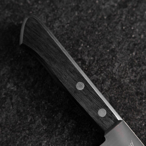 Santoku VG-1 Poliert Schwarzer Westlicher Griff 165mm (Tsuba-nashi)