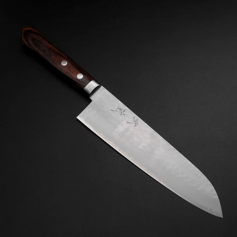 Santoku VG-1 Tsuchime Western Mahogany Handle 180mm