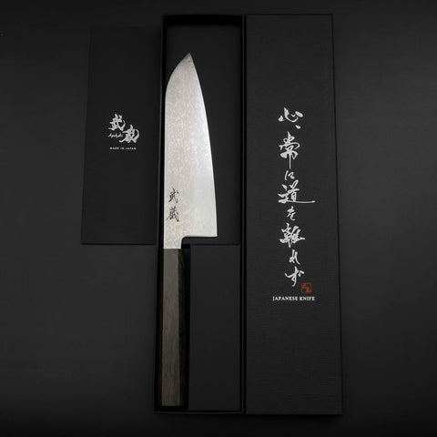 Santoku VG-10 Damascus Ashwood Handle 170mm