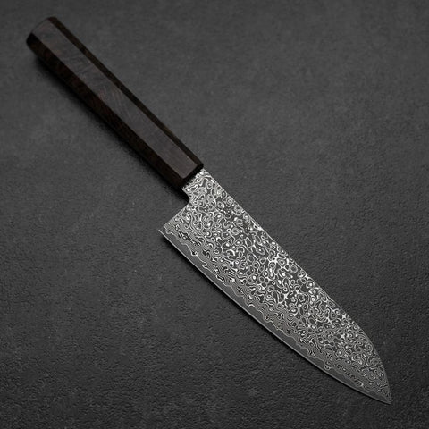 Santoku VG-10 Damascus Brown Birch Handle 165mm