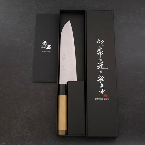 Santoku VG-10 Damascus Double Buffalo Capped Magnolia Handle 180mm