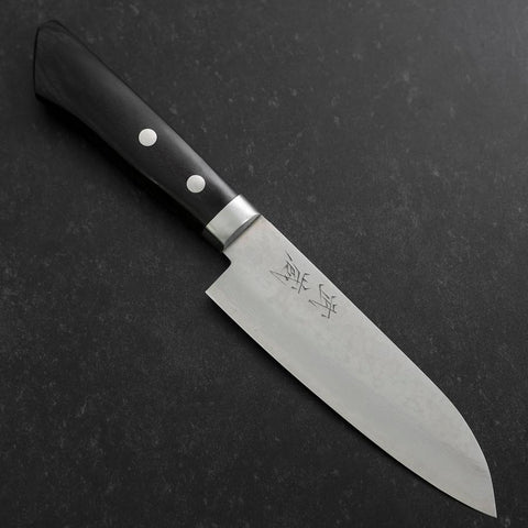 Santoku VG-10 Damascus Western Black Handle 135mm