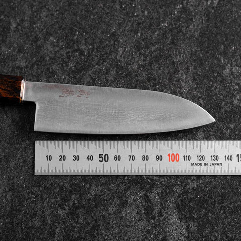 Santoku VG-10 Damascus Yamanaka Red Urushi Handle 130mm