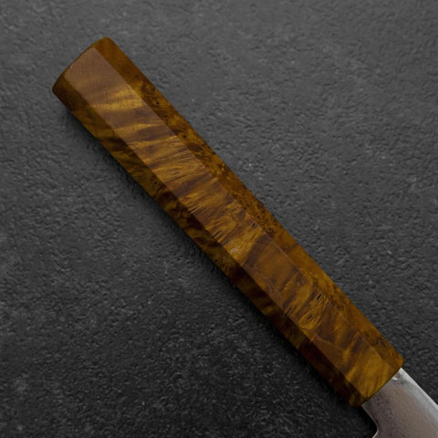 Santoku VG-10 Damascus Yellow-Brown Birch Handle 180mm