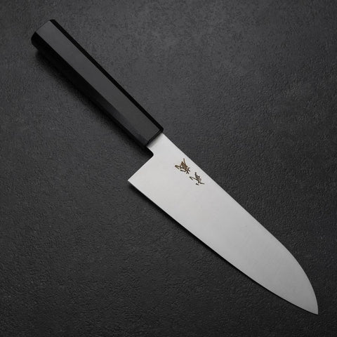 Santoku VG-10 Polished Ebony Handle 170mm
