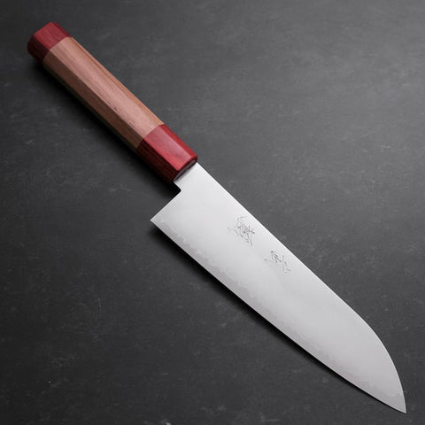 Santoku VG-10 Polished Red Walnut Handle 180mm