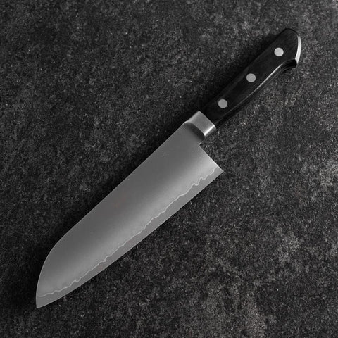 Santoku VG-10 Polished Western Black Handle 170mm