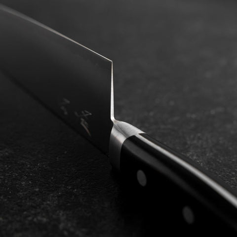 Santoku VG-10 Polished Western Black Handle 170mm