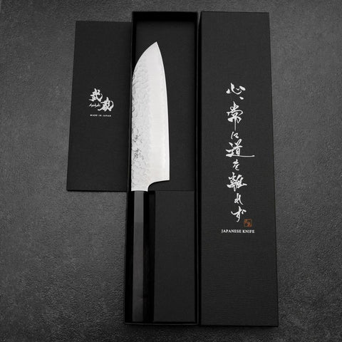 Santoku VG-10 Tsuchime Buffalo Ebony Handle 165mm