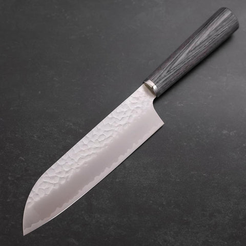 Santoku VG-10 Tsuchime Oval Charcoal Handle 165mm
