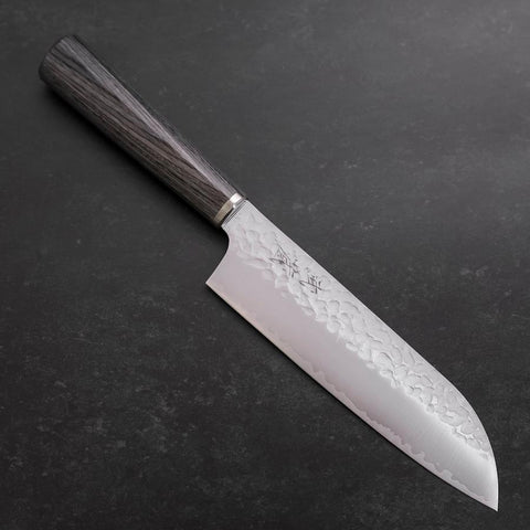 Santoku VG-10 Tsuchime Oval Charcoal Handle 165mm