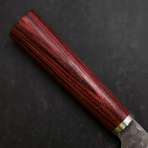 Santoku VG-10 Tsuchime Oval Red Handle 165mm