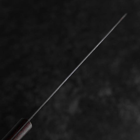 Santoku VG-5 Polished Western Brown Handle 170mm (Tsuba Nashi)