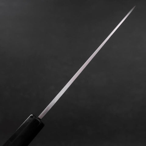 Santoku White Steel #2 Kasumi Chokin Sakura Fuji Buffalo Ebony Handle 180mm