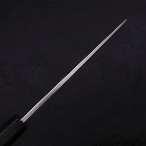 Santoku White Steel #2 Kasumi Chokin Samurai Full Moon Buffalo Ebony Handle 180mm