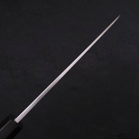 Santoku White Steel #2 Kasumi Chokin Samurai New Moon Buffalo Ebony Handle 180mm