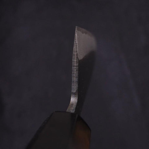 Santoku White Steel #2 Kurouchi Chokin Pagoda Buffalo Ebony Handle 170mm