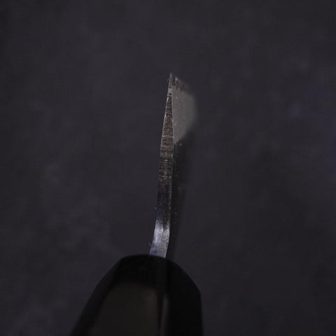 Santoku White Steel #2 Kurouchi Chokin Ukiyo-E Buffalo Ebony Handle 170mm