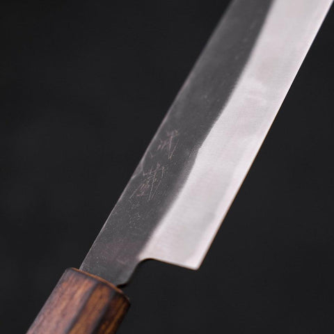 Santoku White Steel #2 Kurouchi Sumi Urushi Handle 165mm