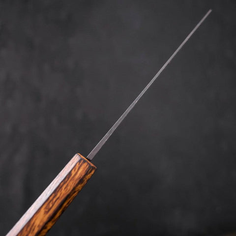 Santoku White Steel #2 Kurouchi Sumi Urushi Handle 165mm