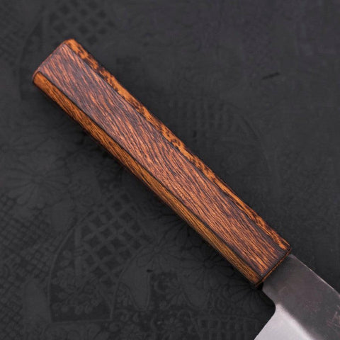 Santoku White Steel #2 Kurouchi Sumi Urushi Handle 165mm