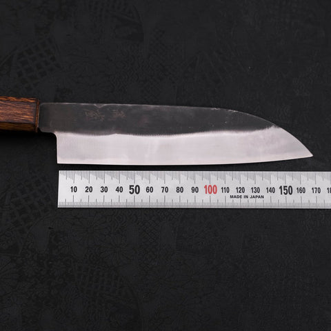 Santoku White Steel #2 Kurouchi Sumi Urushi Handle 165mm