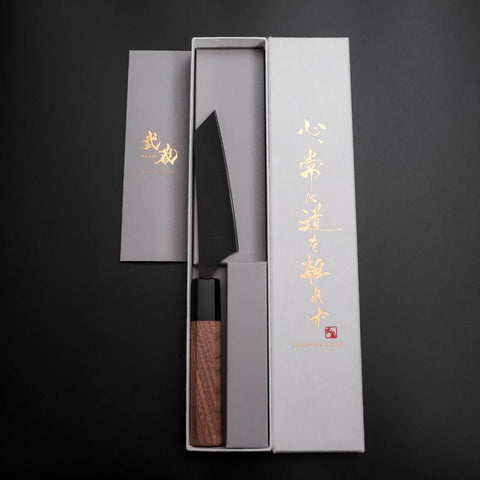 Steak knife AUS-8 Kurouchi Walnut Handle 115mm