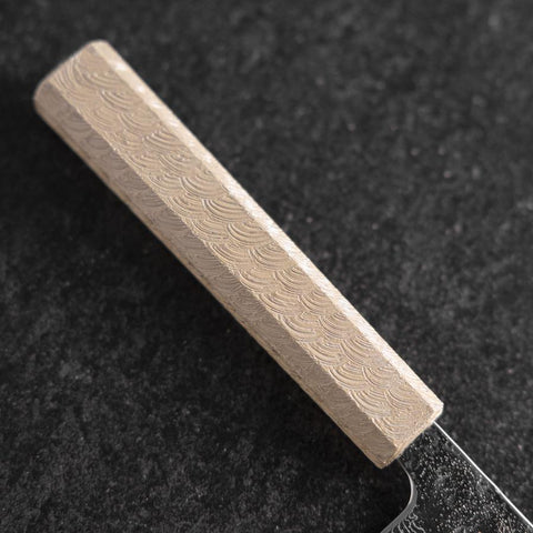 Sujihiki  440C Nashiji Damascus Mirror White Urushi Handle 240mm