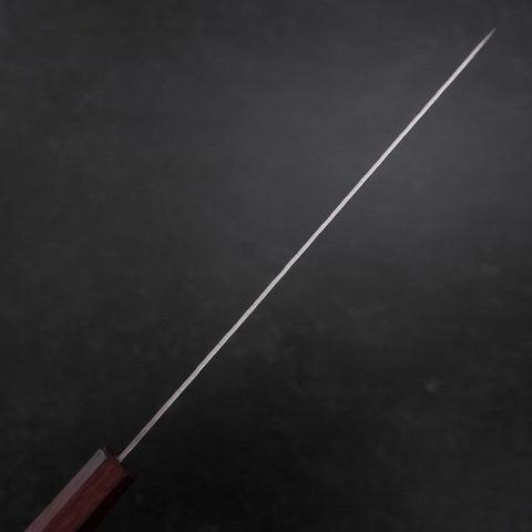 Sujihiki AUS-10 Tsuchime Damascus Purple Urushi Handle 240mm