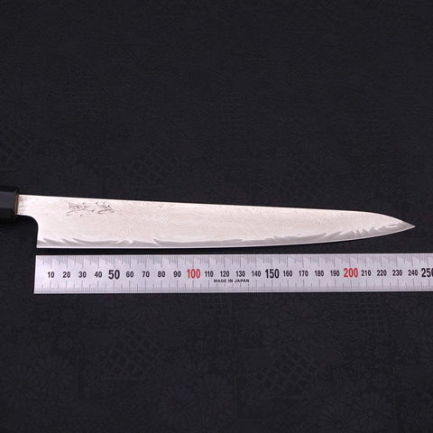 Sujihiki AUS-10 Wave Damascus Buffalo Magnolia Handle 240mm