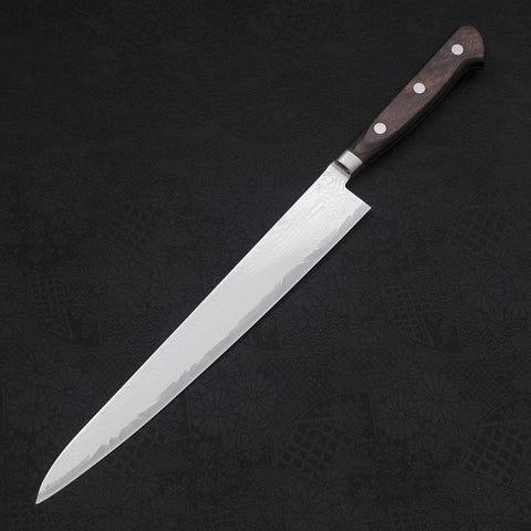 Sujihiki AUS-10 Wave Nickel Damascus Western Handle 240mm