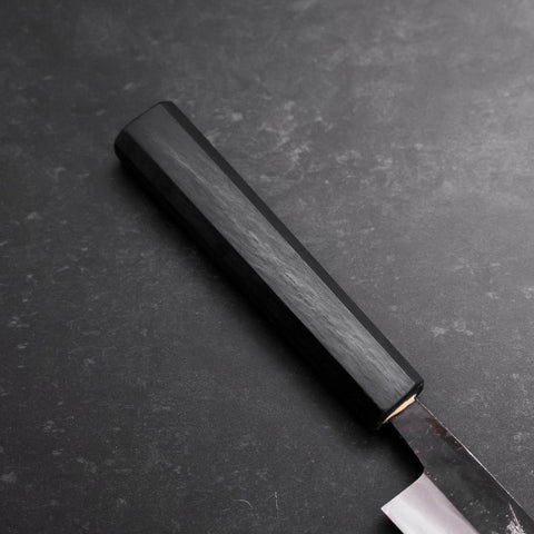 Sujihiki Blue Steel #2 Kurouchi Dark Blue Urushi Handle 210mm