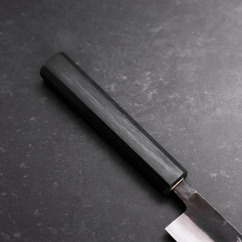 Sujihiki Blue Steel #2 Kurouchi Dark Blue Urushi Handle 240mm