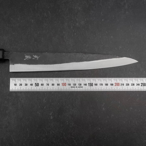 Sujihiki Blue Steel #2 Kurouchi Dark Blue Urushi Handle 240mm