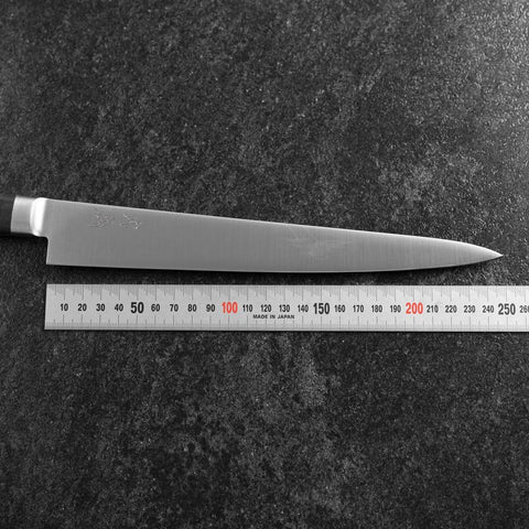 Sujihiki Molybdenum Polished Western Black Handle 250mm