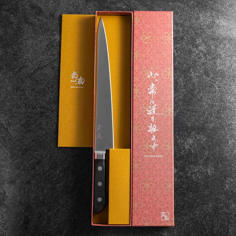 Sujihiki Molybdenum Polished Western Black Handle  270mm