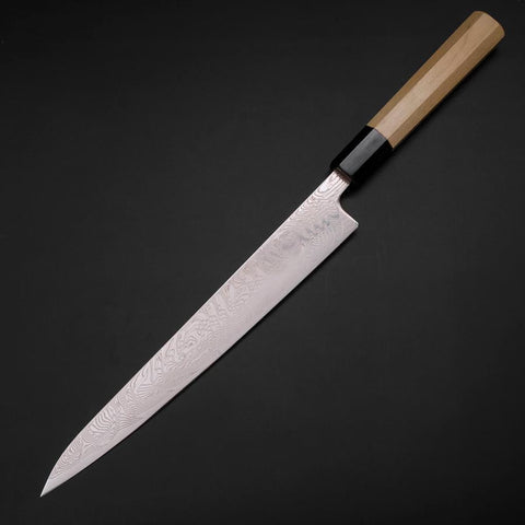 Sujihiki SLD Damascus Buffalo Magnolia Handle 240mm