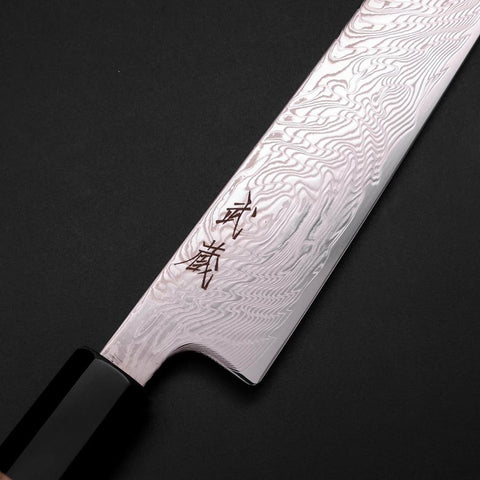 Sujihiki SLD Damascus Buffalo Magnolia Handle 240mm