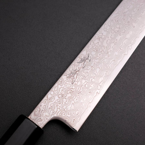 Sujihiki SLD Damascus Buffalo Magnolia Handle 240mm