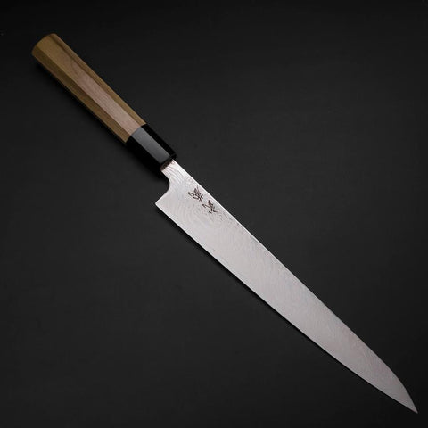 Sujihiki SLD Damascus Buffalo Magnolia Handle 240mm