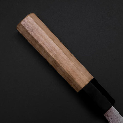 Sujihiki SLD Wave Damascus Buffalo Magnolia Handle 240mm