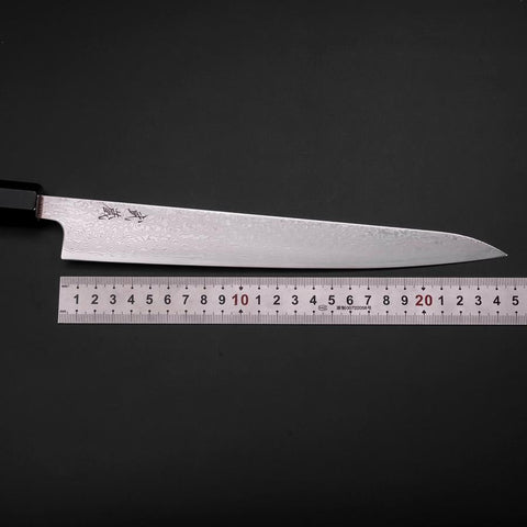 Sujihiki SLD Wave Damascus Buffalo Magnolia Handle 240mm