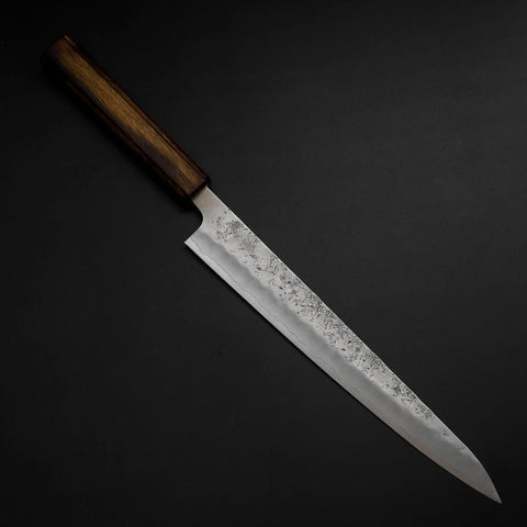 Sujihiki Silver Steel #3 Nashiji Sumi Urushi Handle 240mm