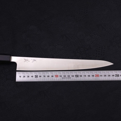 Sujihiki Silver Steel #3 Polished Buffalo Magnolia Handle Handle 240mm